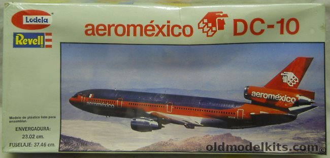 Revell 1/144 Douglas DC-10 AeroMexico Airlines - Lodela Issue, RH4415 plastic model kit